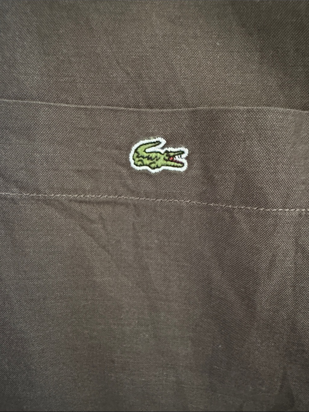 Lacoste Brown Button Down Casual Shirt- Size 44